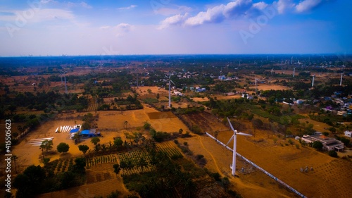 Muppandal Wind Farm, India's largest operational onshore wind farm at Aralvaimozhi in Kanyakumari (ID: 415505623)