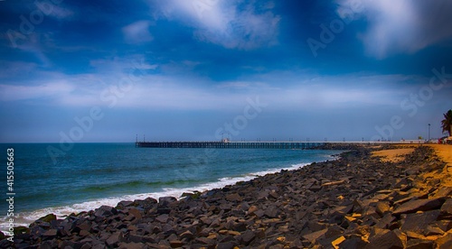 Pondicherry Beach View (ID: 415505663)