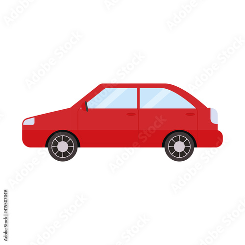 red car on a white background © grgroup