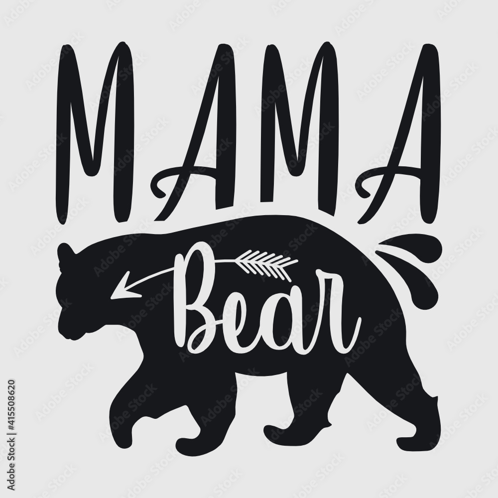 Mama Bear, Mama, Bear, Bear Family, Animal