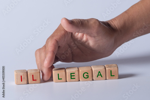 hand holding dice with text for illustration of 