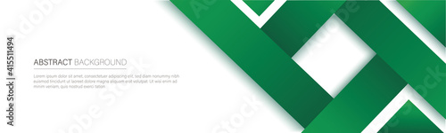 modern green line banner. vector illustration