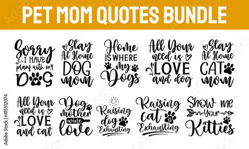 Canvas Print Pet svg bundle, Cats and dogs svg, Dog paw svg, Animals lovers, Pet png set, Pet