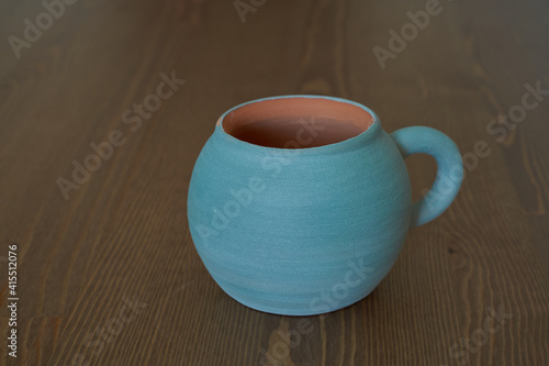 Ceramics, ceramic product mug with your own hands, made on a potter's wheel