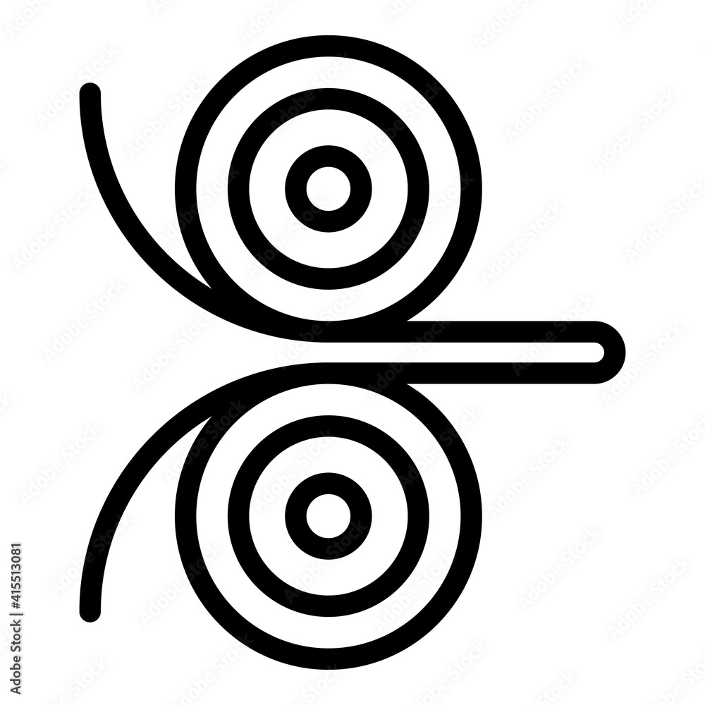 Pulp and paper process icon. Outline pulp and paper process vector icon