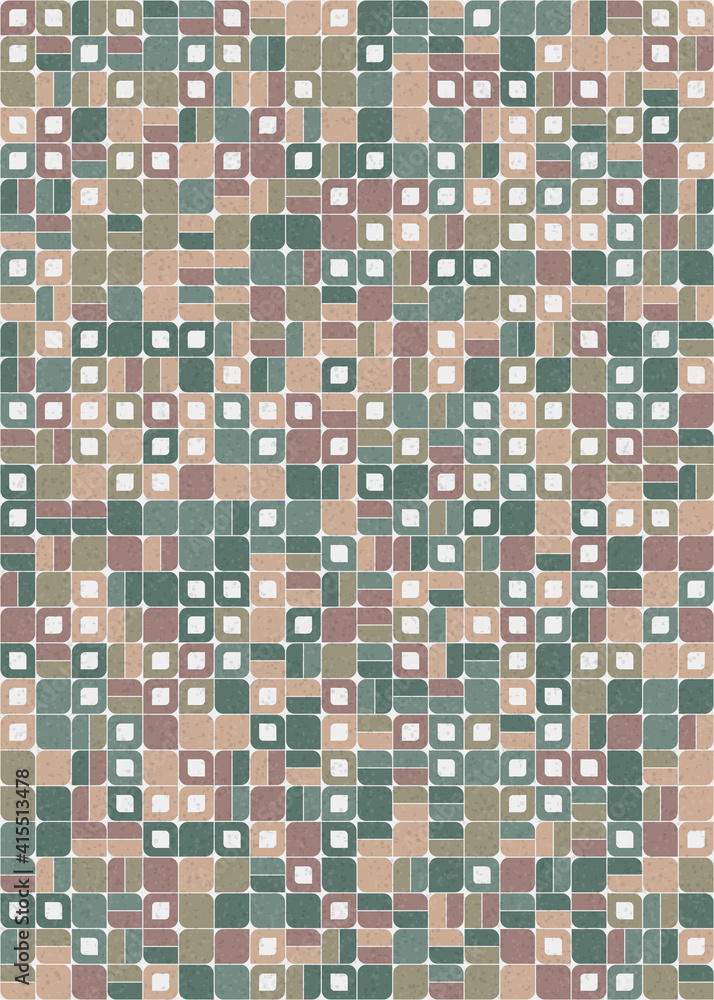 Fototapeta premium Abstract Geometric Pattern generative computational art illustration