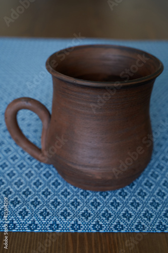 Ceramics  ceramic product mug with your own hands  made on a potter s wheel