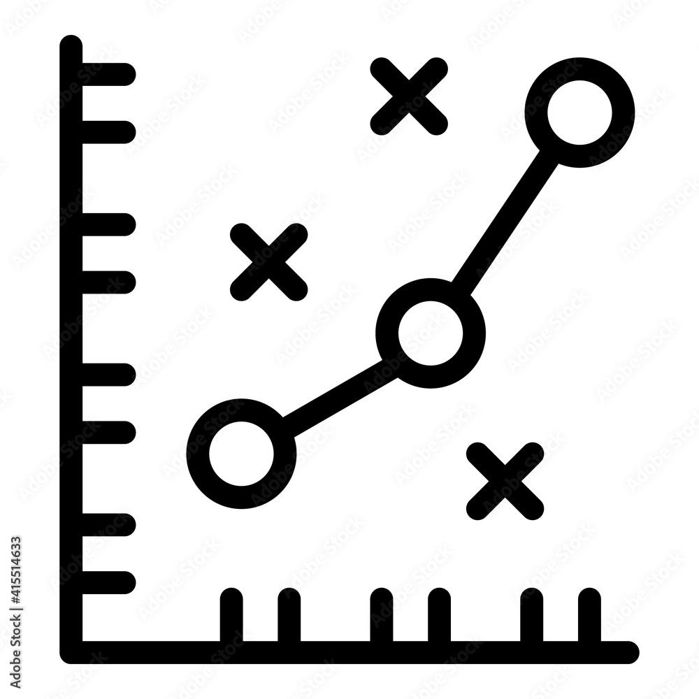 Marketing Mix Chart Icon Outline Marketing Mix Chart Vector Icon For