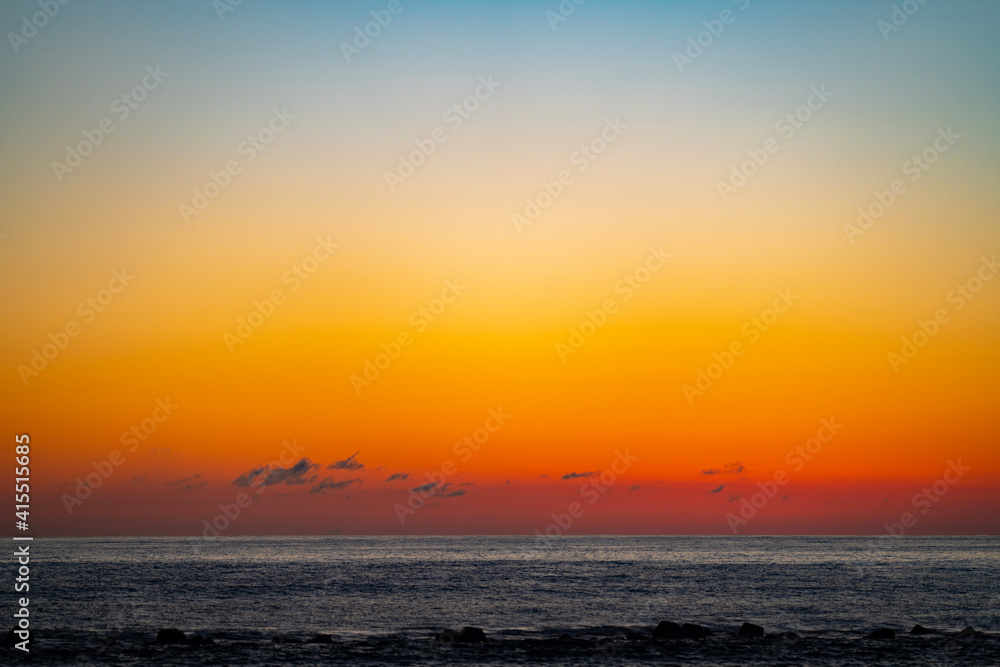 sunset over the sea sunset over the sea