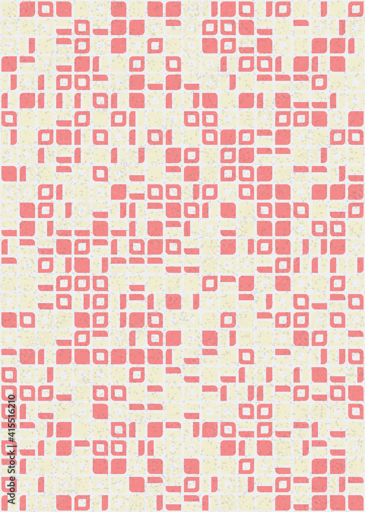 Fototapeta premium Abstract Geometric Pattern generative computational art illustration