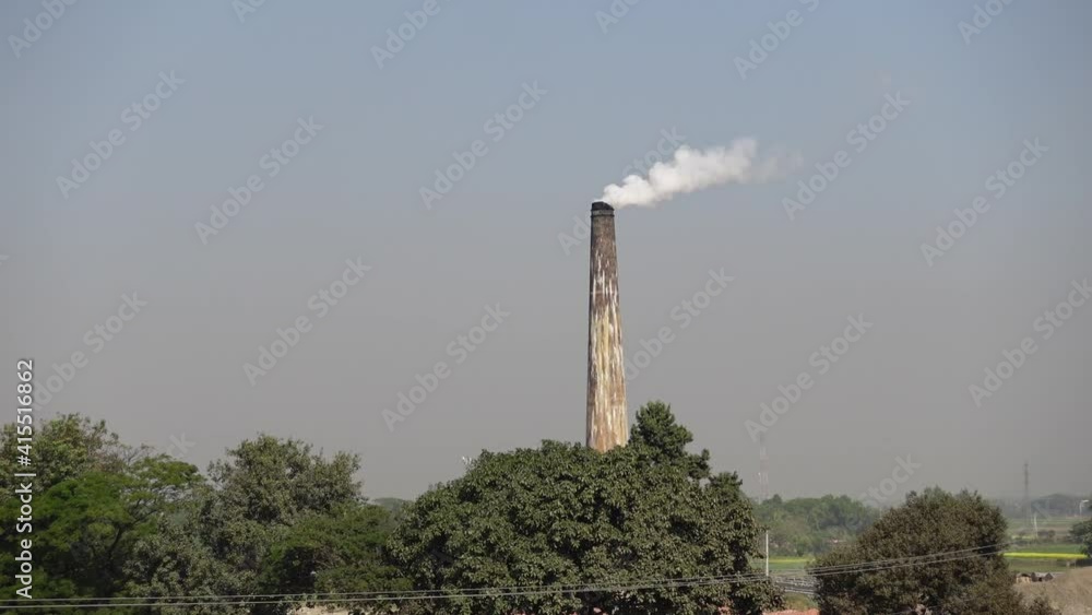 Air Pollution from Brick Kiln. Brickkiln is the leading cause of air pollution in Bangladesh and also Earth. Source of polluted air. Slow-motion video. Air Pollution from Brick Kiln. Brickkiln is the leading cause of air pollution in Bangladesh and also Earth. Source of polluted air. Slow-motion video.