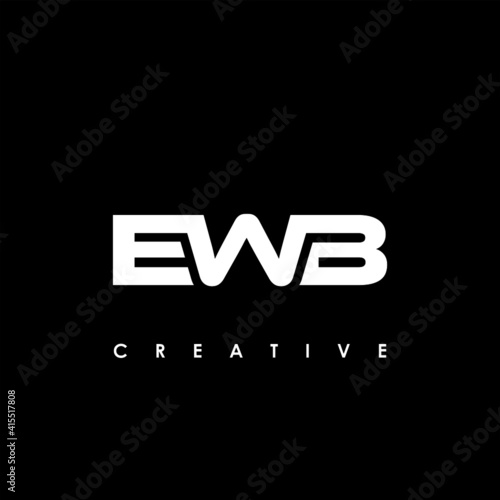 EWB Letter Initial Logo Design Template Vector Illustration photo