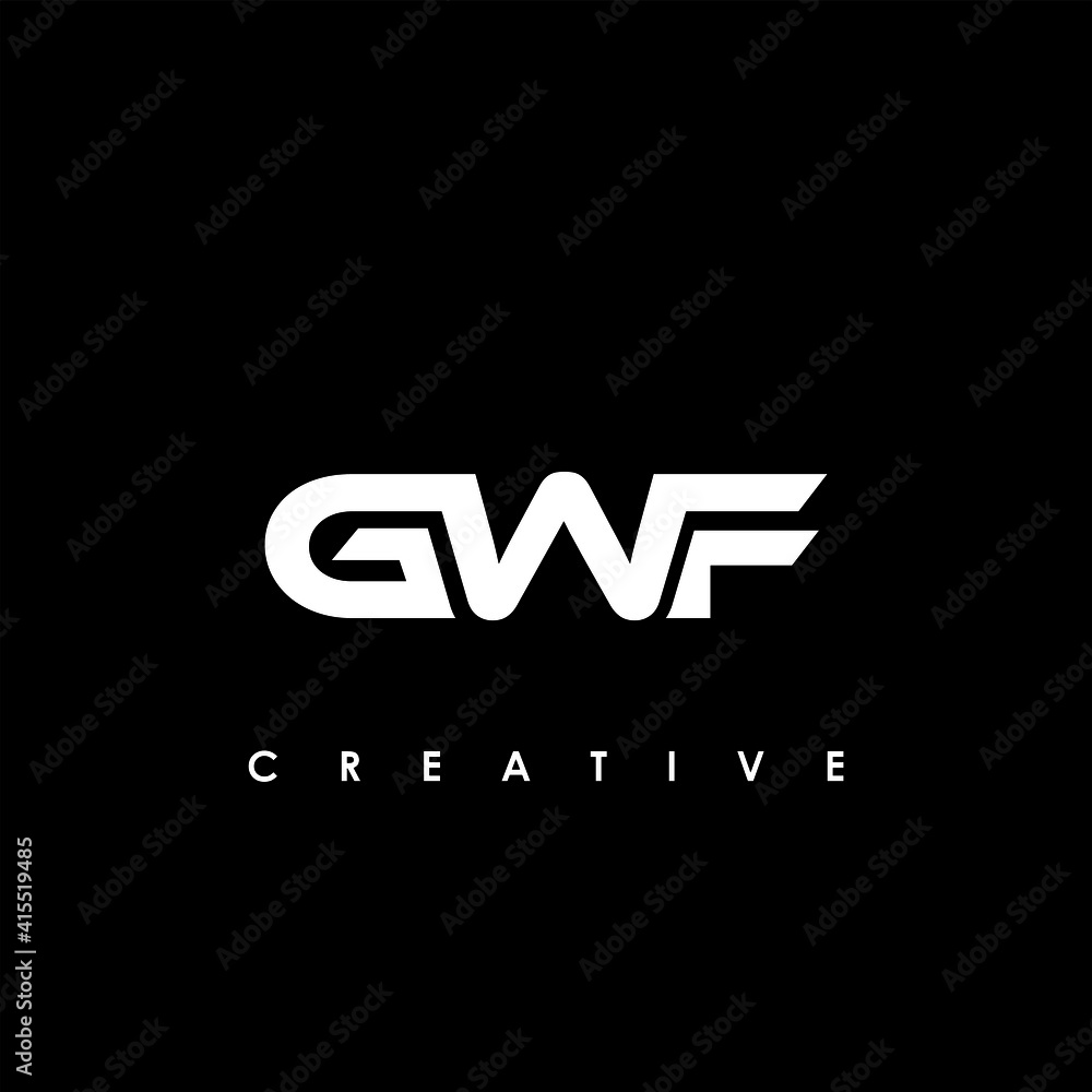 GWF Letter Initial Logo Design Template Vector Illustration GWF Letter Initial Logo Design Template Vector Illustration