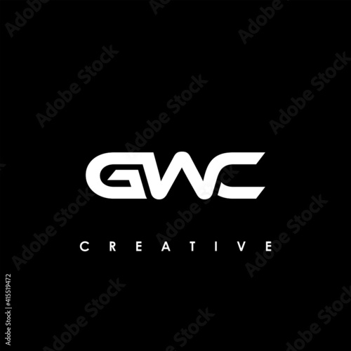 GWC Letter Initial Logo Design Template Vector Illustration photo
