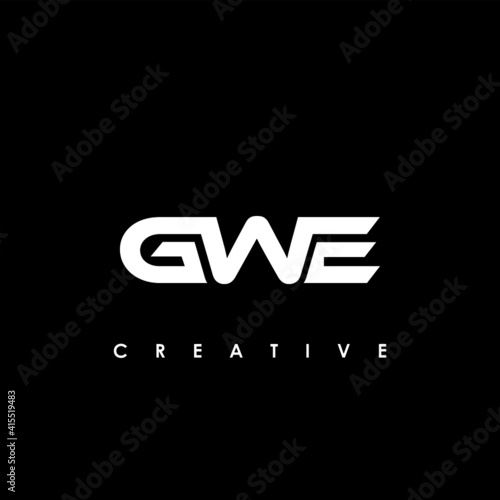 GWE Letter Initial Logo Design Template Vector Illustration