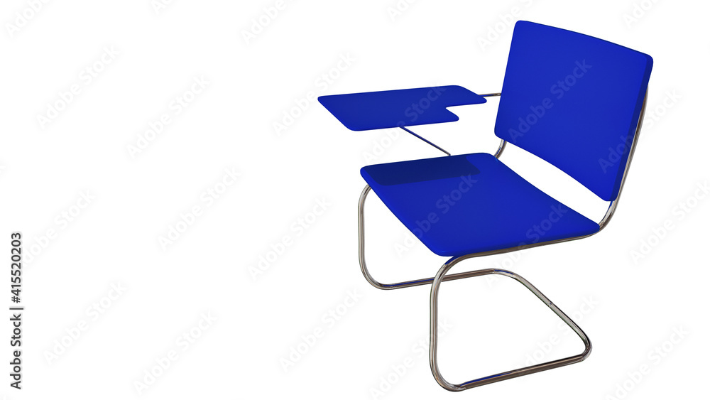 chair class student one isolated classroom - 3d rendering chair class student one isolated classroom - 3d rendering