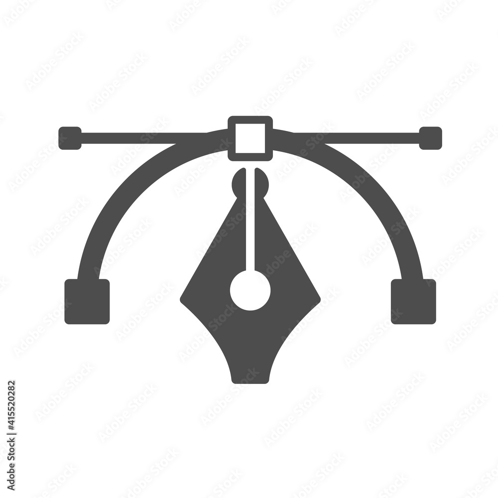 pen tool cursor vector icon isolated on white. pen tool cursor silhouette icon symbol for web, mobile apps, ui design and print pen tool cursor vector icon isolated on white. pen tool cursor silhouette icon symbol for web, mobile apps, ui design and print