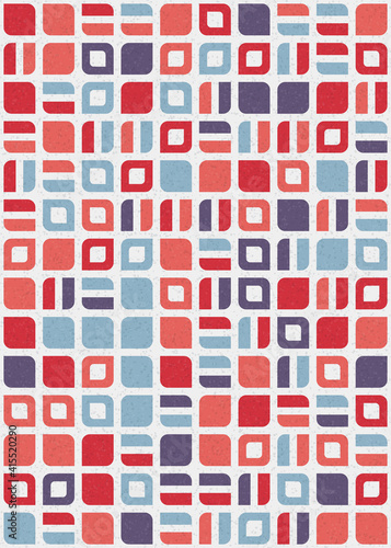 Abstract Geometric Pattern generative computational art illustration