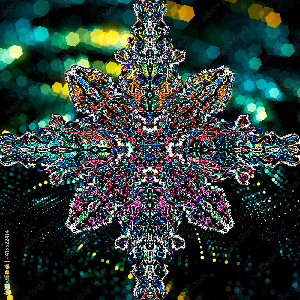 Fototapeta premium Mandala coloful pattern abstract illustration