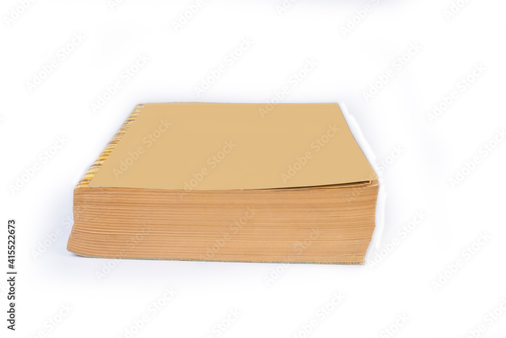 Yellow pages phonebook on a white background Yellow pages phonebook on a white background