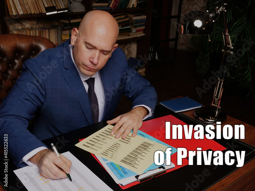 Valokuvatapetti Business concept meaning Invasion of Privacy