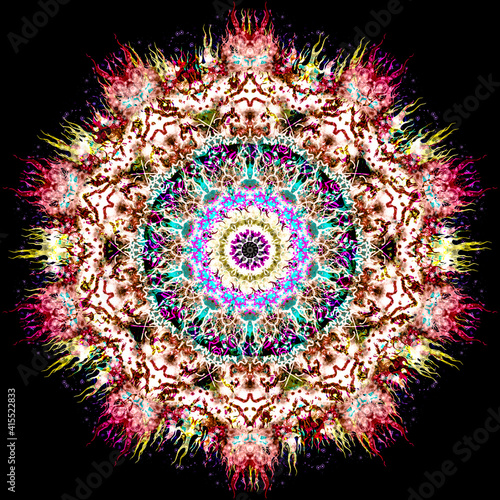 Fototapeta Naklejka Na Ścianę i Meble -  Mandala coloful pattern abstract illustration