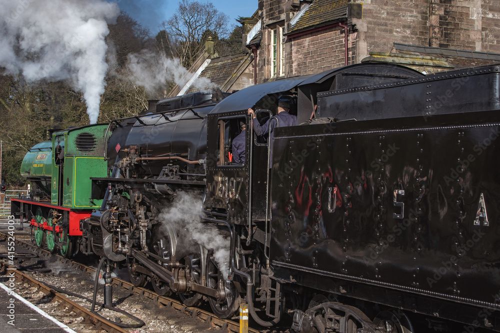 Fototapeta premium Two Steam Engines