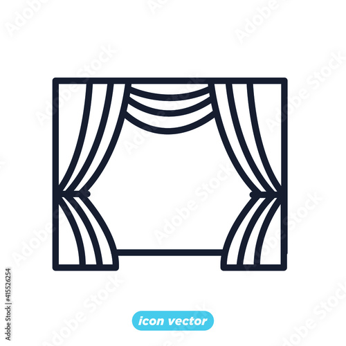 cinema hall icon. Entertainment symbol template for graphic and web design collection logo vector illustration
