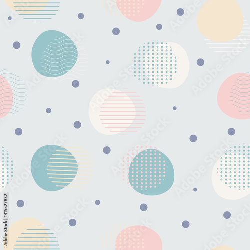 Seamless pattern with abstract and geometric shape
