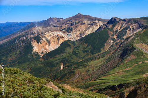 大雪山国立公園 秋の十勝岳連峰