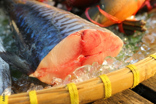 Fresh  fish on ice for cooking	