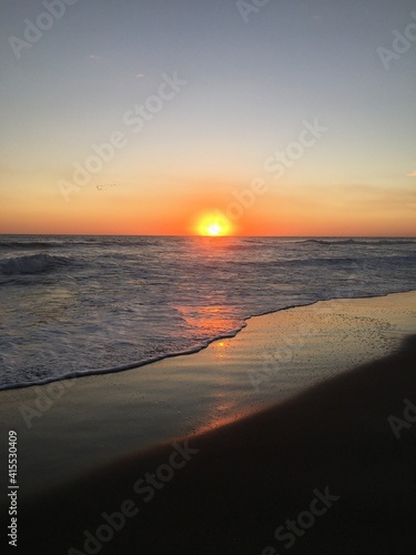 sunset on the beach © Madelaine