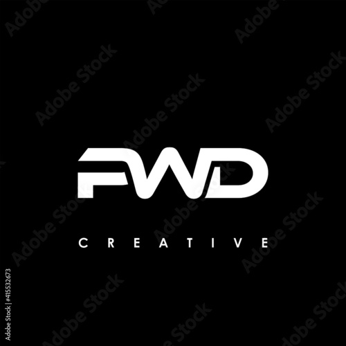 PWD Letter Initial Logo Design Template Vector Illustration photo