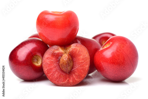 cherries fruit Isolated on white background