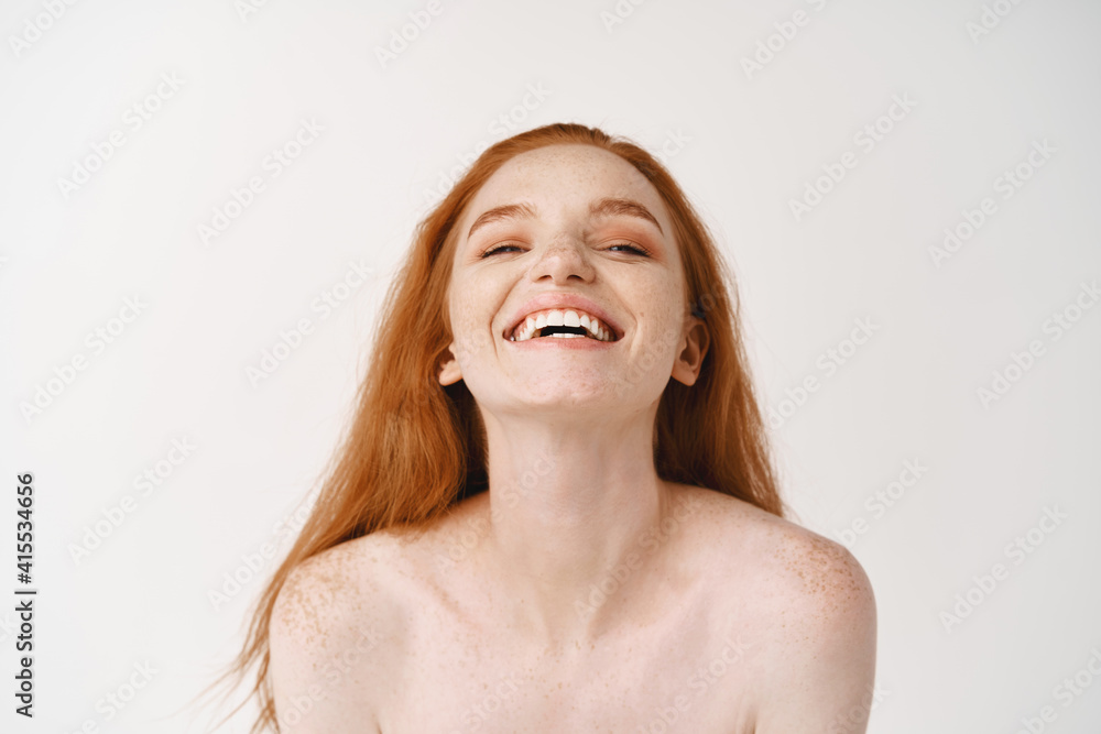 Skincare And Beauty Close up Of Beautiful Pale Redhead Female Posing skincare-and-beauty-close-up-of-beautiful-pale-redhead-female-posing