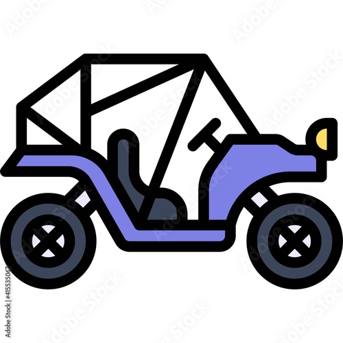 Buggy icon, transportation related vector