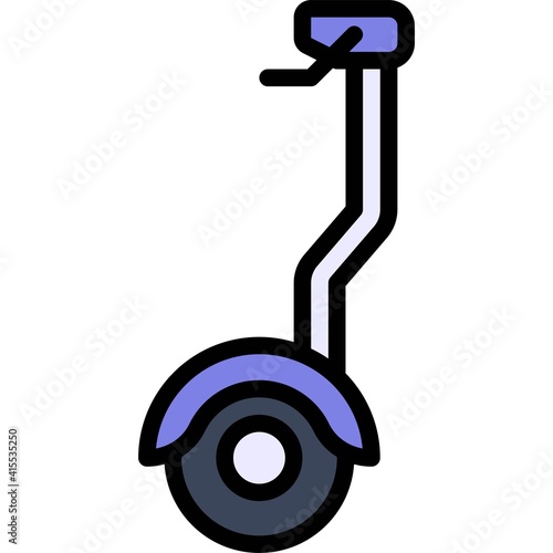 Hoverboard icon, transportation related vector