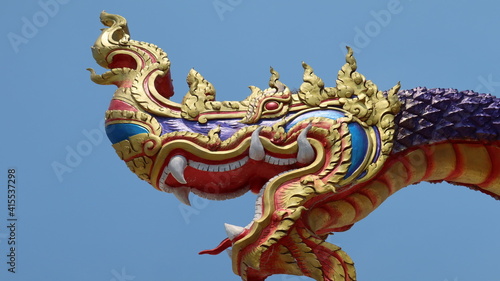 Wallpaper Mural Mythical Naga soaring into blue sky Torontodigital.ca