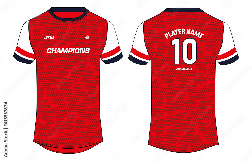 Sports jersey t shirt design concept vector template, Cricket