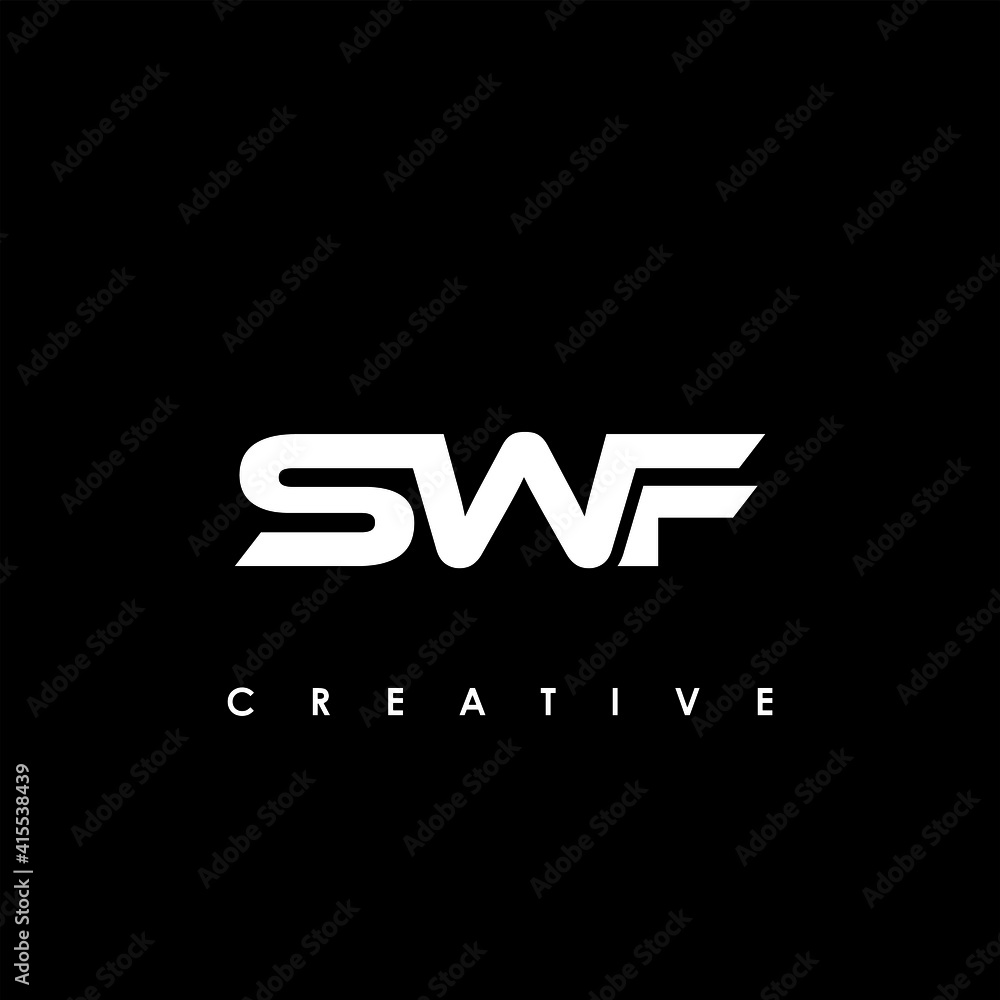 SWF Letter Initial Logo Design Template Vector Illustration SWF Letter Initial Logo Design Template Vector Illustration