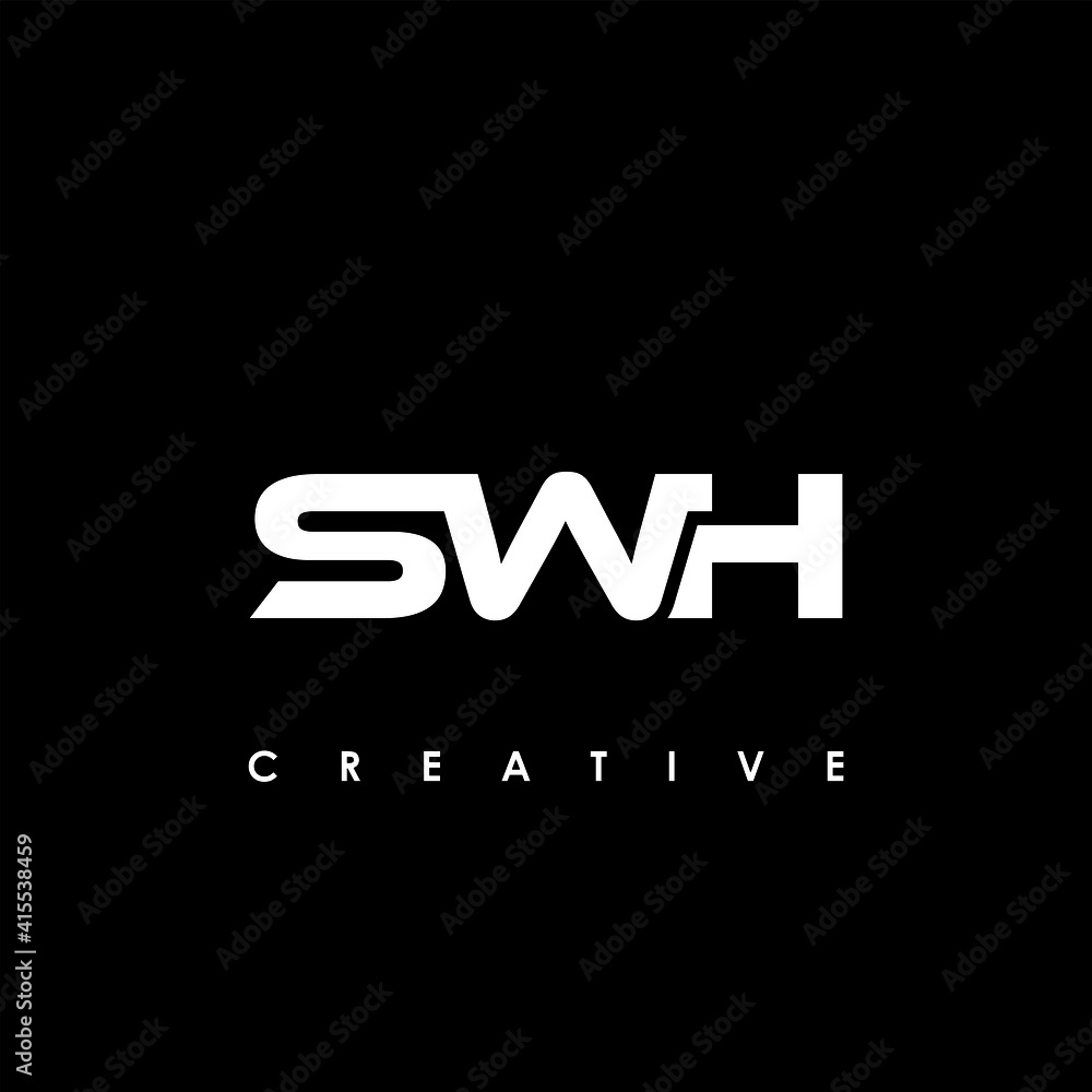 SWH Letter Initial Logo Design Template Vector Illustration