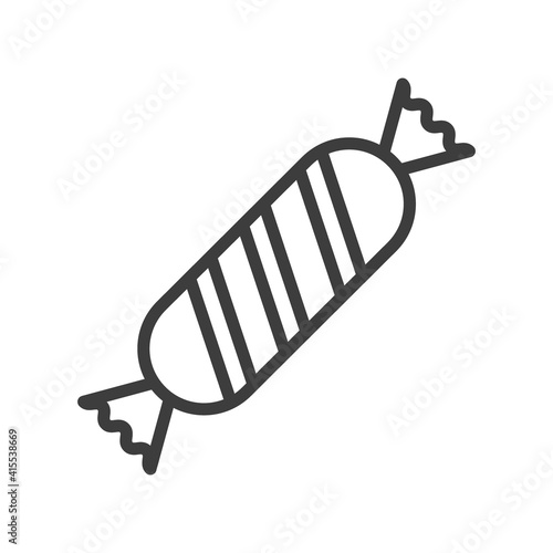 Sweet candy simple food icon in trendy style isolated on white background for...