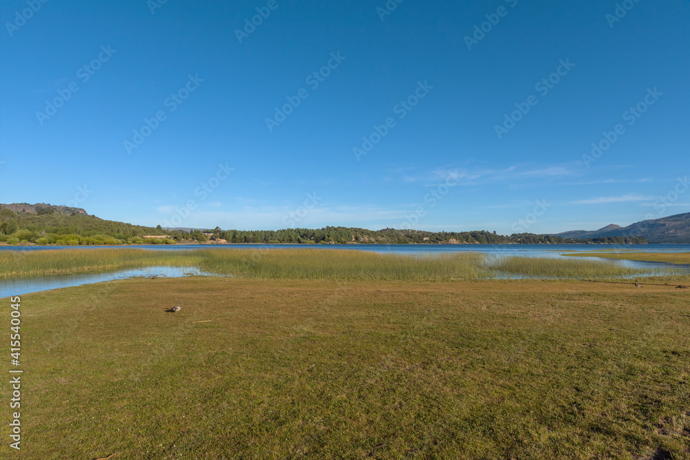 landscape at Alumine Lake, Villa Pehuenia, Argentina