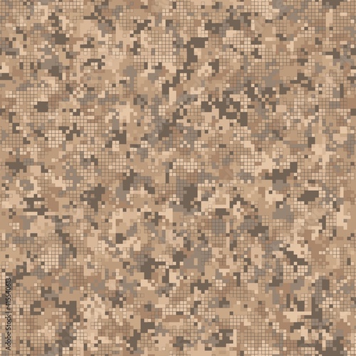 Digital camouflage seamless pattern military geometric camo background