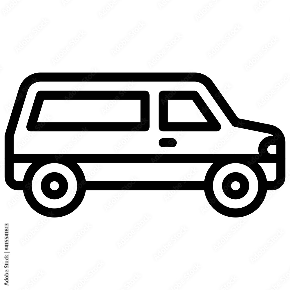 SUV icon, transportation related vector SUV icon, transportation related vector