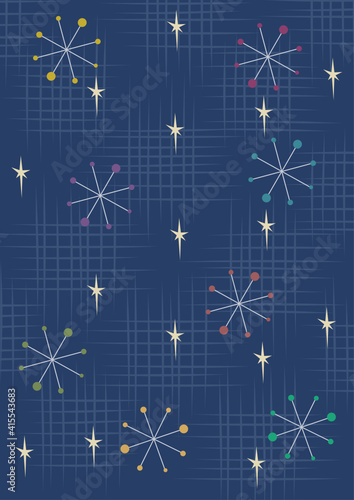 Mid Century Retro vector pattern