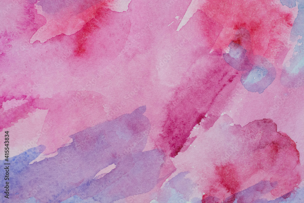 Fototapeta premium Magenta Paper Texture. Background, watercolor splash
