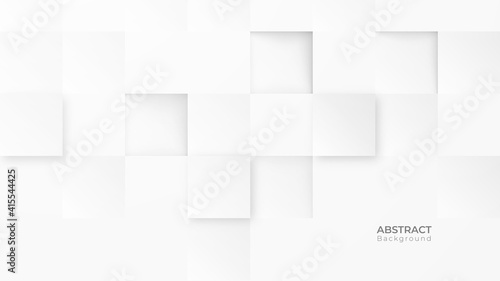 Abstract modern square background. White and grey geometric texture. vector illustration