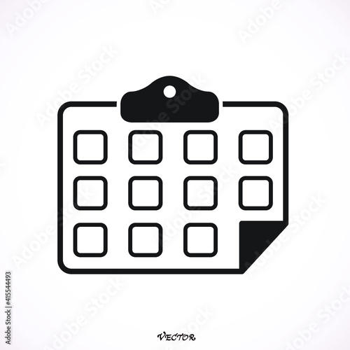 calendar icon vector