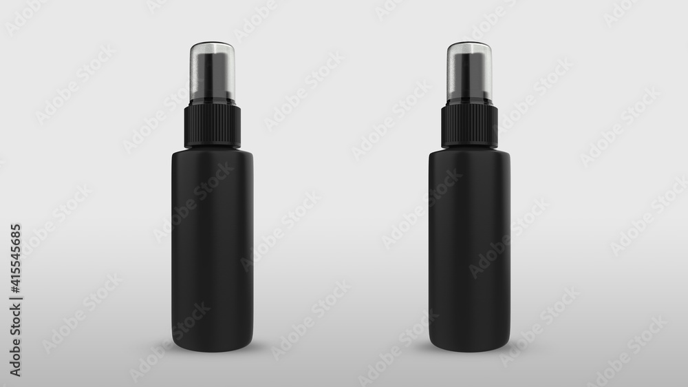 Spray bottle mockup 3d rendering design Spray bottle mockup 3d rendering design
